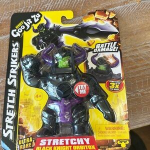 Ultra rare Goo Jit Zu stretch strikers. Black Knight Orbitox